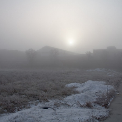 A foggy morning in Detroit