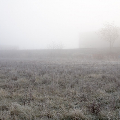 A foggy morning in Detroit