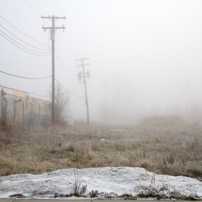 A foggy morning in Detroit