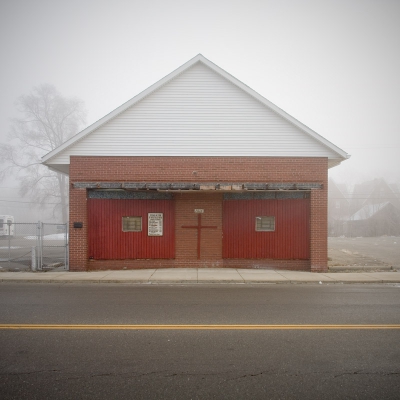 A foggy morning in Detroit